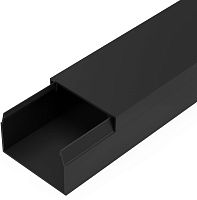 Кабель-канал Промрукав 40x25мм (2000мм) черный (уп. 24м.) картинка